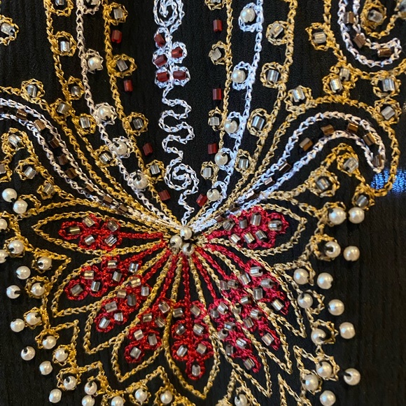 Bohemian beaded tunic. EUC - Picture 5 of 6